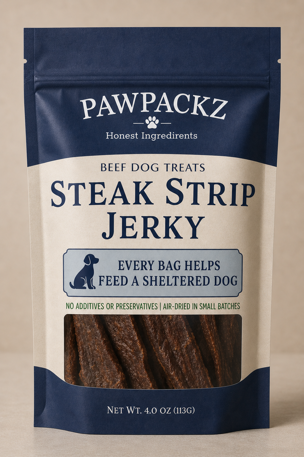 Salt free beef dog treats